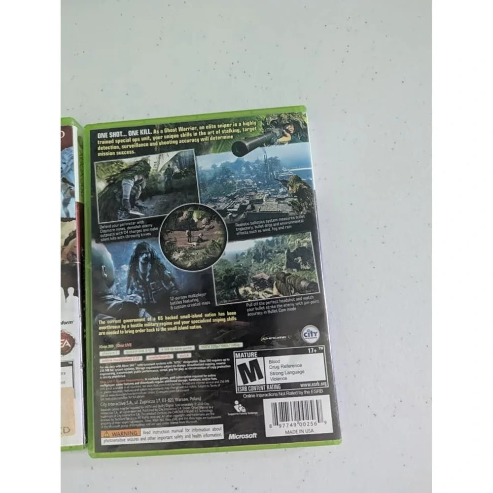 Xbox 360 Dragon Age 2 and Sniper Ghost Warrior Xbox 360 Games